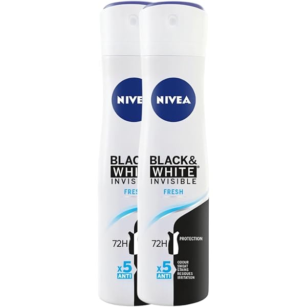 NIVEA Black & White Invisible 15本 Amazon.com : NIVEA Invisible for Black & White Fresh